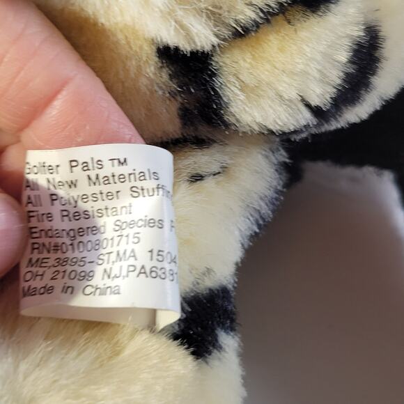 Golfer Pals Snow Leopard Plush Golf Club Cover Vintage - Picture 10 of 16